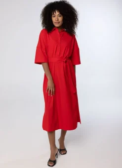 Rode Maxi Jurk-Norah Online