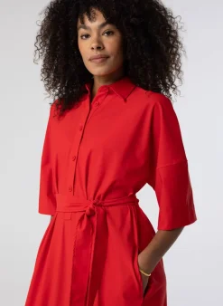 Rode Maxi Jurk-Norah Online