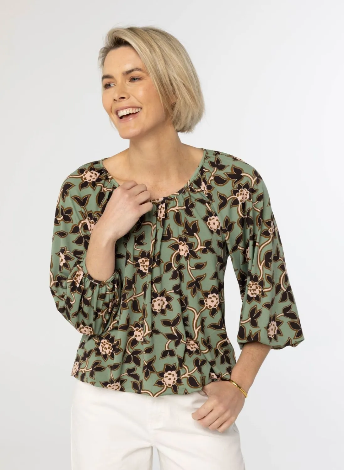 Shirt Met Botanische Print-Norah New
