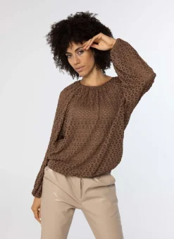 Shirt Met Open Print-Norah Best