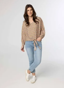 Shirt Met Strikdetail-Norah Hot