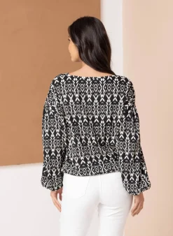 Shirt Met Strikdetail-Norah Clearance