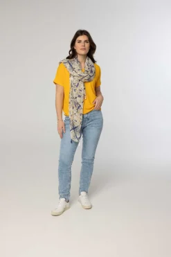 Sjaal Ecru-Norah Outlet