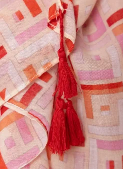 Sjaal Meerkleurig Roze-Norah Online