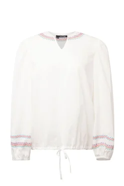 Te Blouse Met Gekleurde Borduursels-Norah Online