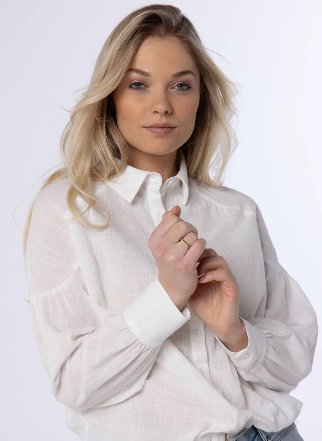 Te Blouse Met Pofmouwen-Norah Best