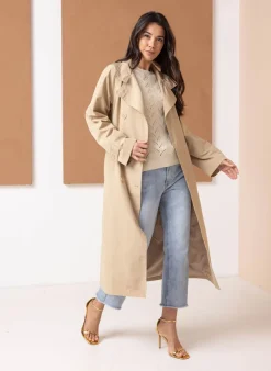 Trenchcoat Met Ceintuur-Norah Online
