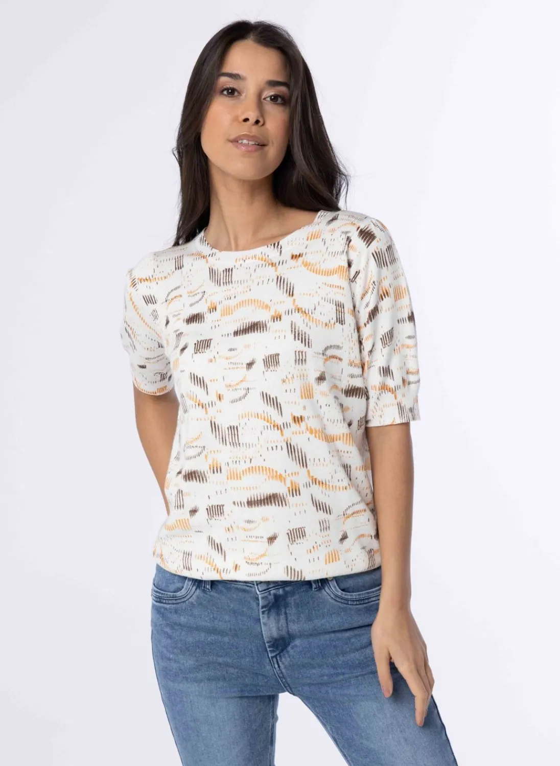 Witte Trui Met Print-Norah Clearance