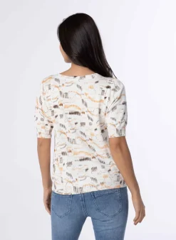 Witte Trui Met Print-Norah Clearance