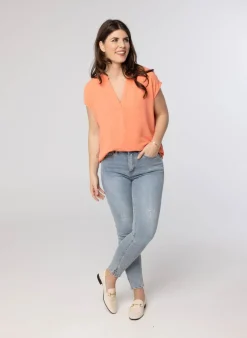 Zalm Blouse-Norah Clearance
