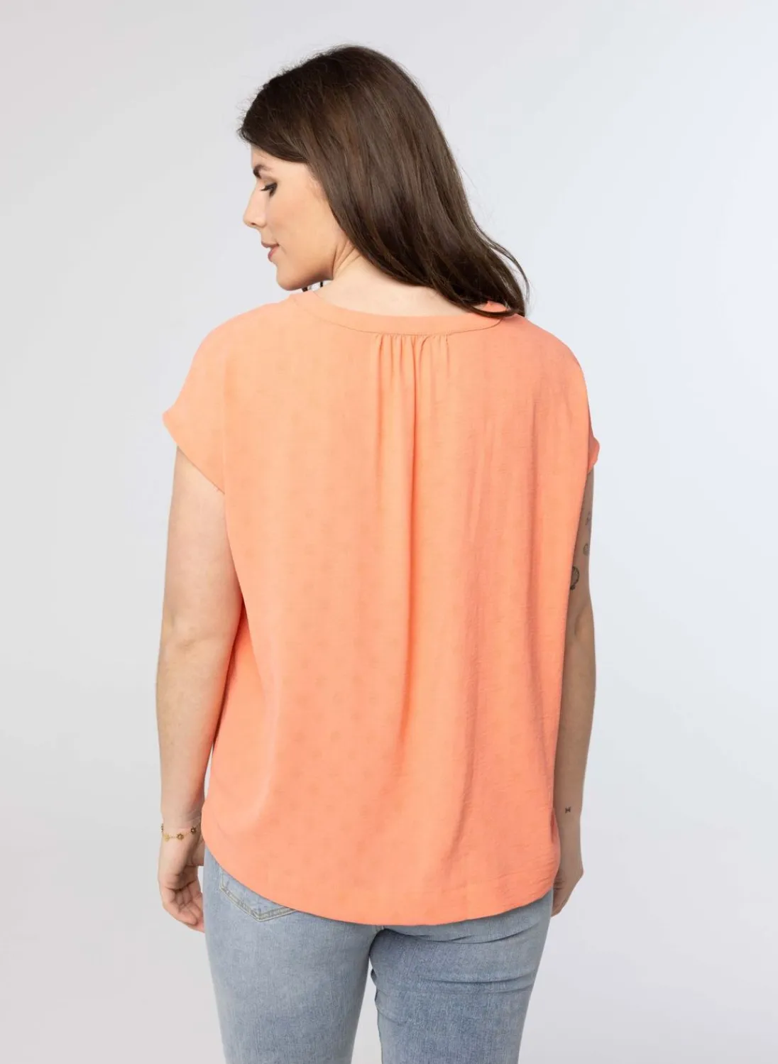 Zalm Blouse-Norah Clearance