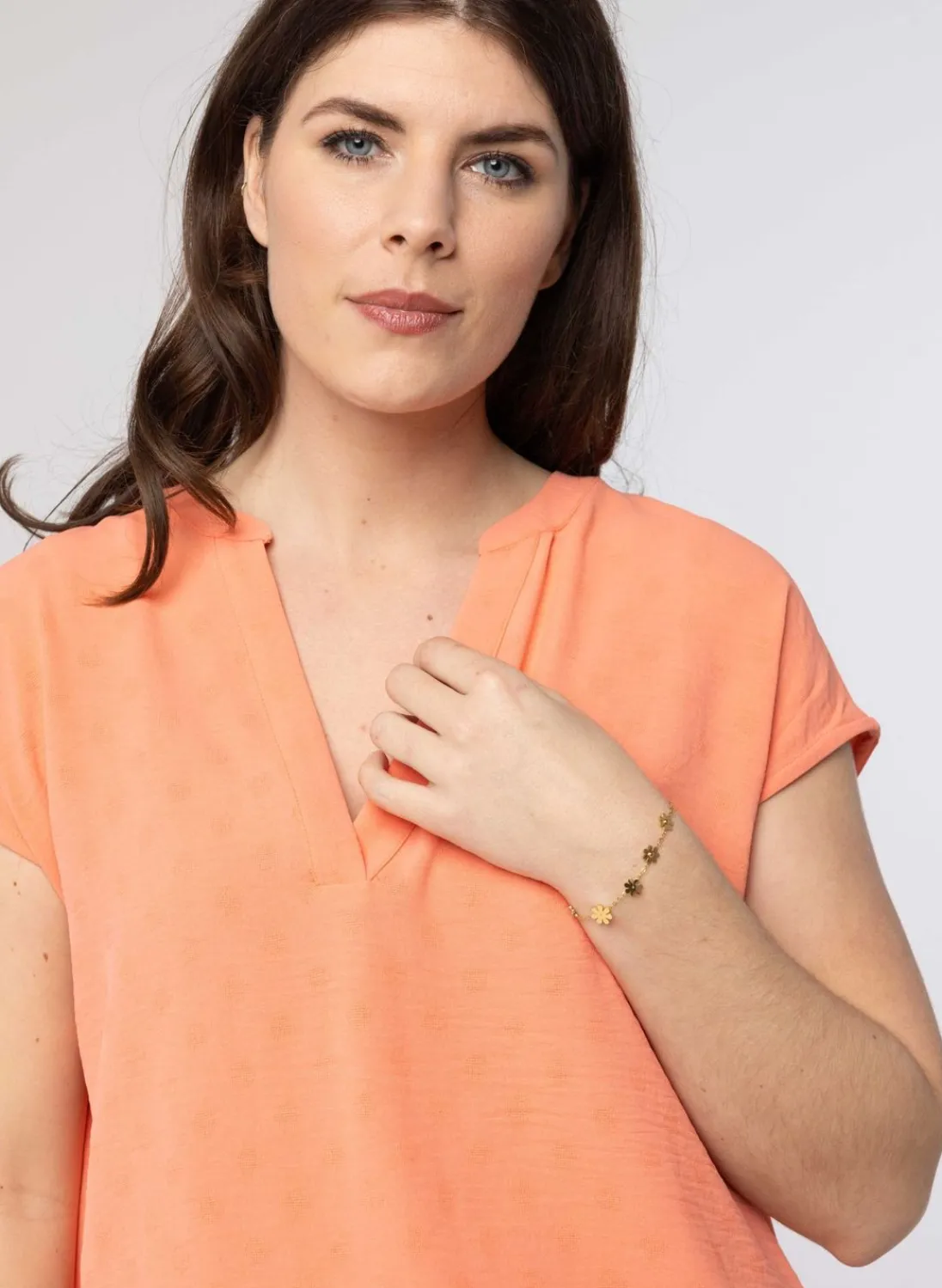 Zalm Blouse-Norah Clearance