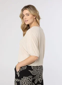 Zandkleurig Shirt-Norah