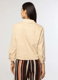 Zandkleurig Spijkerjack-Norah Best