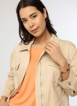 Zandkleurig Spijkerjack-Norah Best