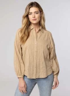 Zandkleurige Blouse-Norah Sale