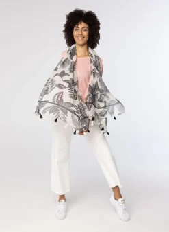 Zwart Sjaal Met Tassels-Norah Best